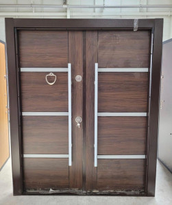 Mulit-Lock Security Doublw Swing Door