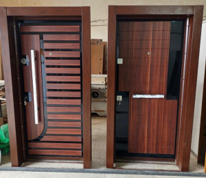 Two Dark Brown Turkish Security Door