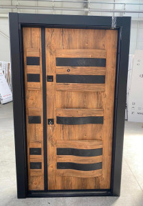 BrownBlack-finish Turkey Security Door