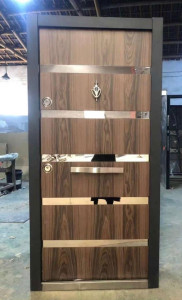 Brown and Gold Turkih Security Door