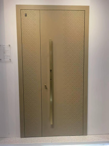 Anike Modern Cast Aluminum Double Security Door 