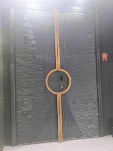 Modern Luxurious Steel Security Door with a distinctive design