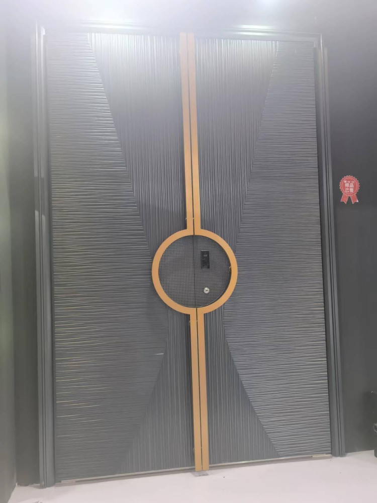 Modern Luxurious Steel Security Door with a distinctive design