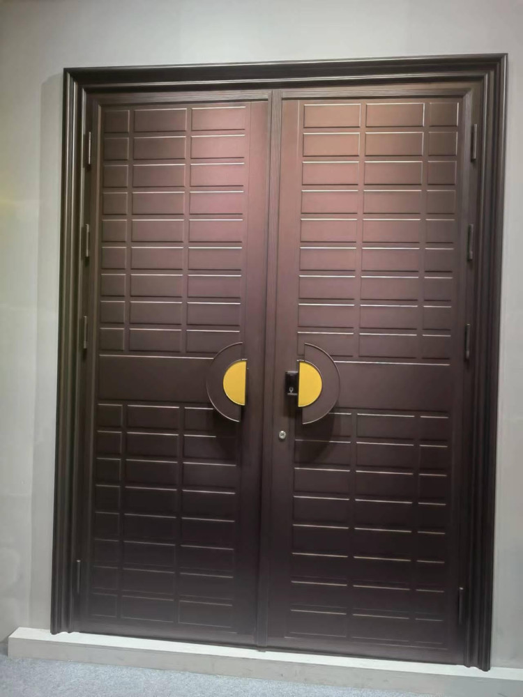 Double Security Steel Door made of galvanised steel for durability and security 