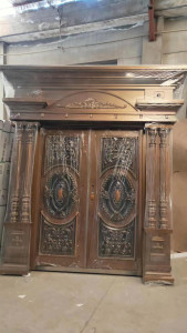 Security Door made of steel or zinc copper