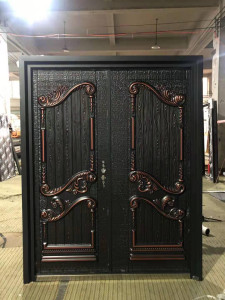 Turkish Security Door likely made of copper cast Steel or a similar metal 