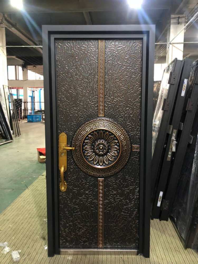 Ornate Steel Security Door with Distinctive Design