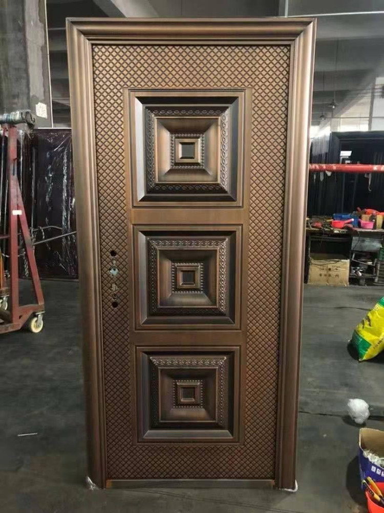 Copper-coloured Steel Security Door