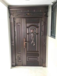 Ornate Galvanized Steel Entry door 