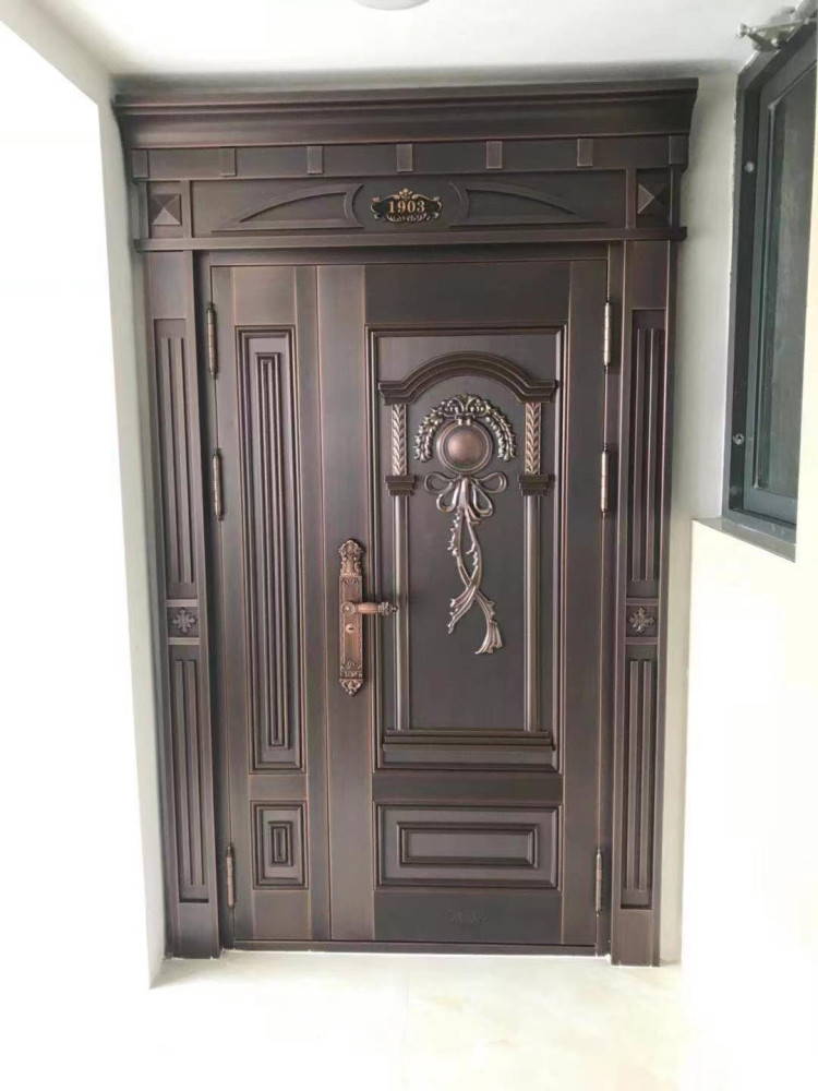 Ornate Galvanized Steel Entry door 