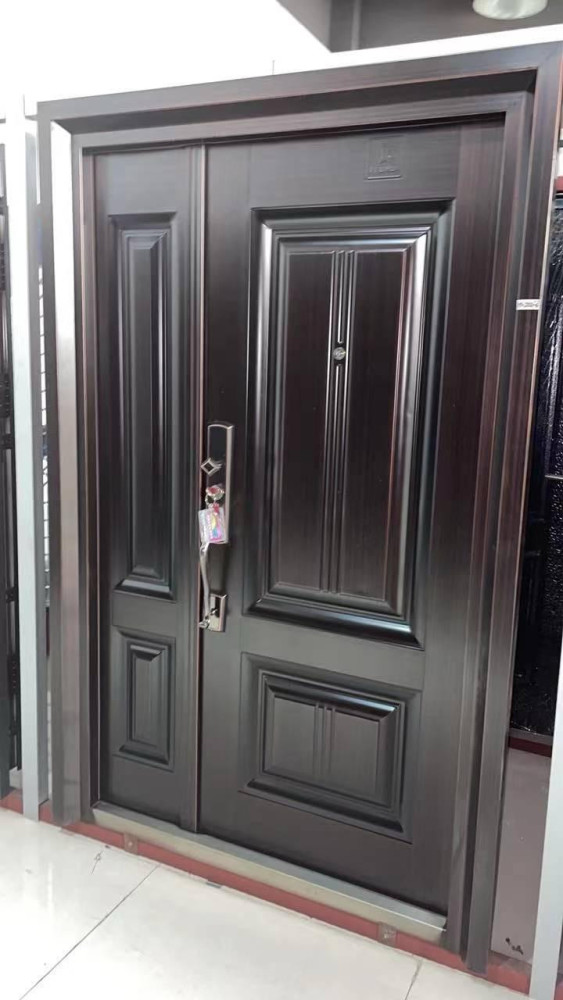 Double Steel Security Door it features a heavy-duty frame and multiple locking systems