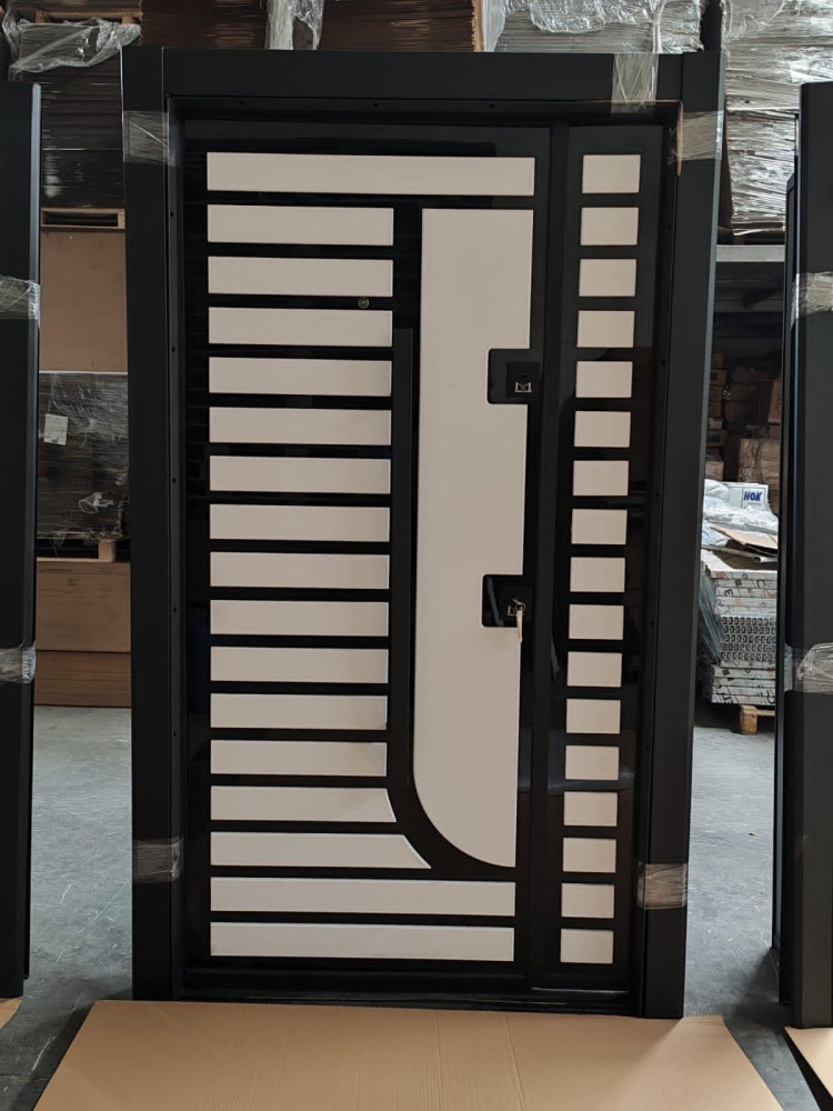 Modern Turkish Security Door made from reinforced steel frame 
