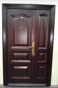 Solid Teak Armored Door