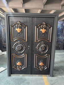Mahogany Steel-Reinforced Door