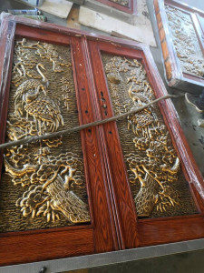 Oak Wood Classic Armored Door