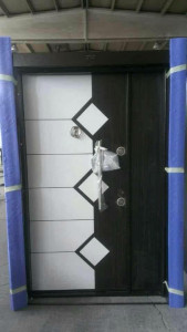 Aesthetix Black and White Turkish Security Door