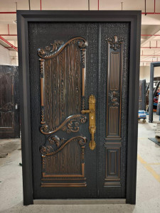 Cast Aluminum Security Door with Ornate Design