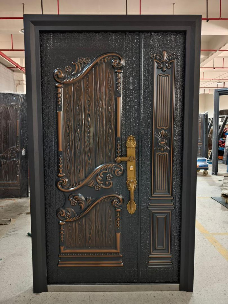 Cast Aluminum Security Door with Ornate Design