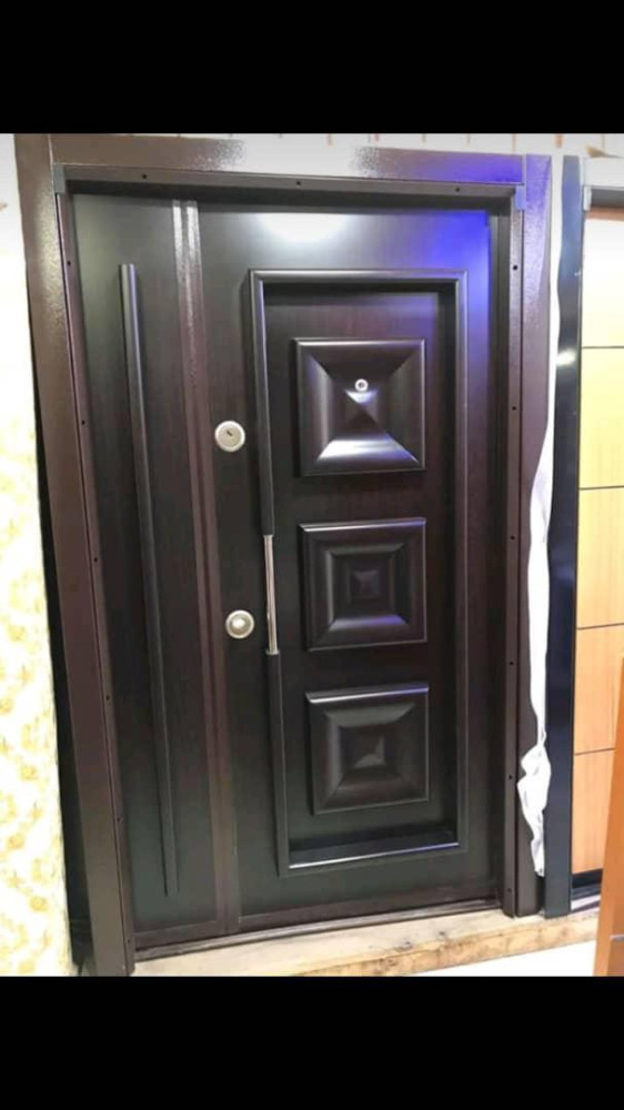Dark Brown Steel Security Door