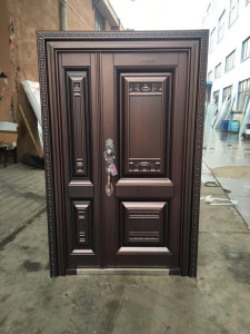 Turkish Security Door with Brown-finish