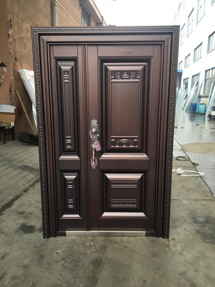 Turkish Security Door with Brown-finish