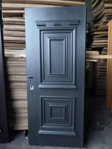 Dark-coloured Decorative Steel Door