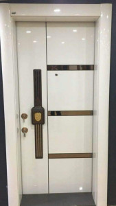 Modern White-cloured Security Door