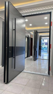 Black Pivot Door