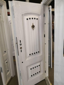 White Steel Security Door