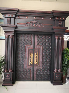 Large, ornate double-leaf Security Door