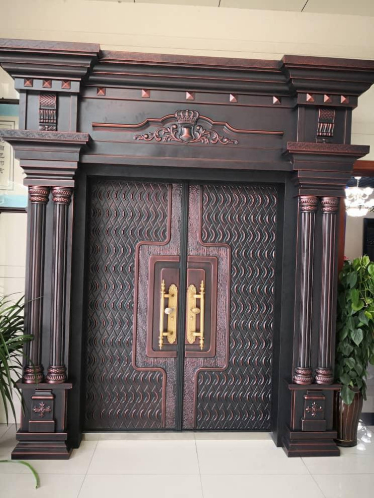 Large, ornate double-leaf Security Door