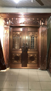 Double Cast Copper Security Door