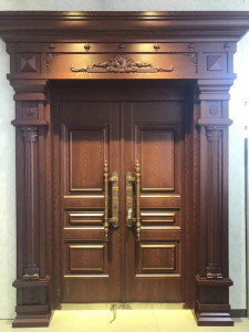 Large Ornate Double Entry Door