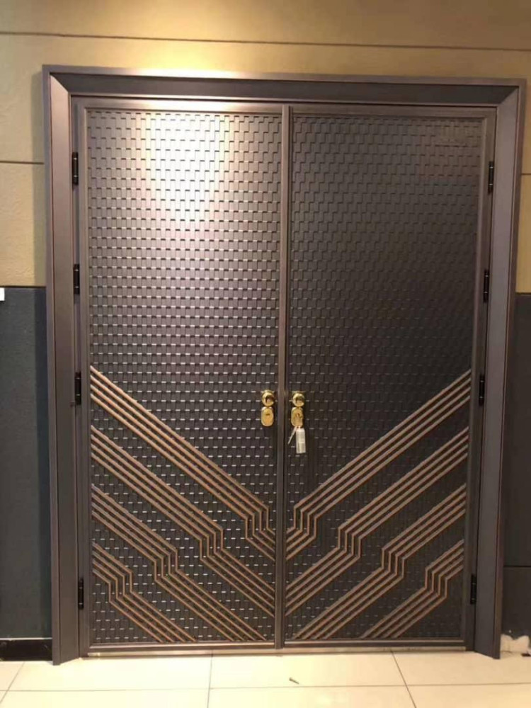 Modern heavy-duty double steel Scurity Door