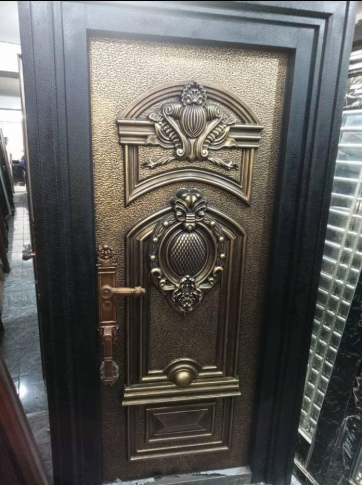 Turkish luxury Steel Security Door potentially a Top Copper Cast Steel Security Door