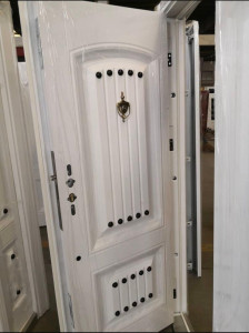 White Panel Security Door Turkish or Chinese full metal security door