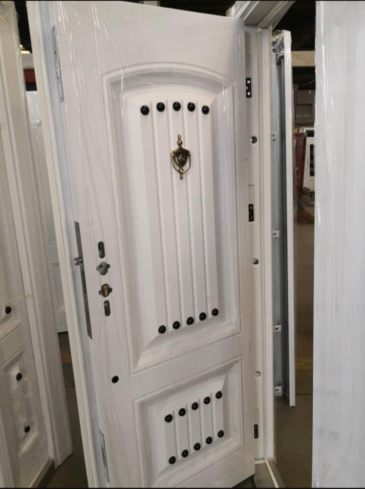White Panel Security Door Turkish or Chinese full metal security door