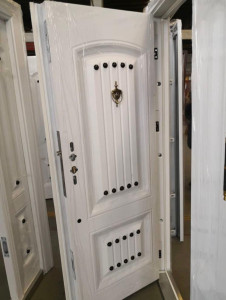 White high-security Steel Door