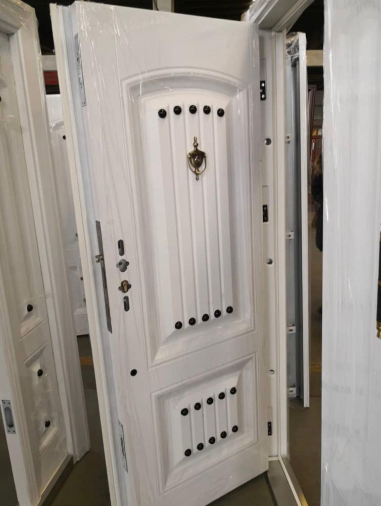 White high-security Steel Door