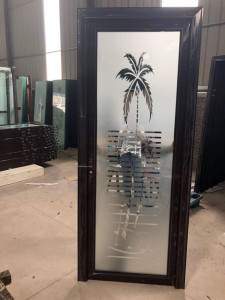 Arched Wooden Glass Entrance Door