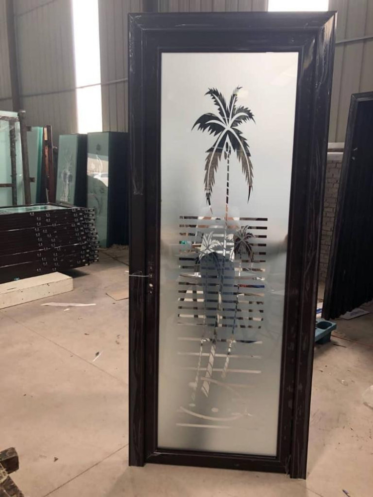 Arched Wooden Glass Entrance Door