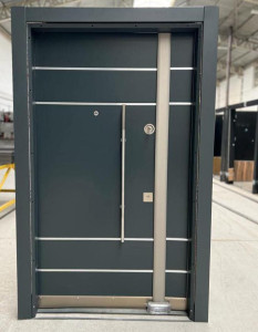 Steel-Reinforced Oak Door