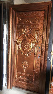 Copper Door with Ark and Pillar