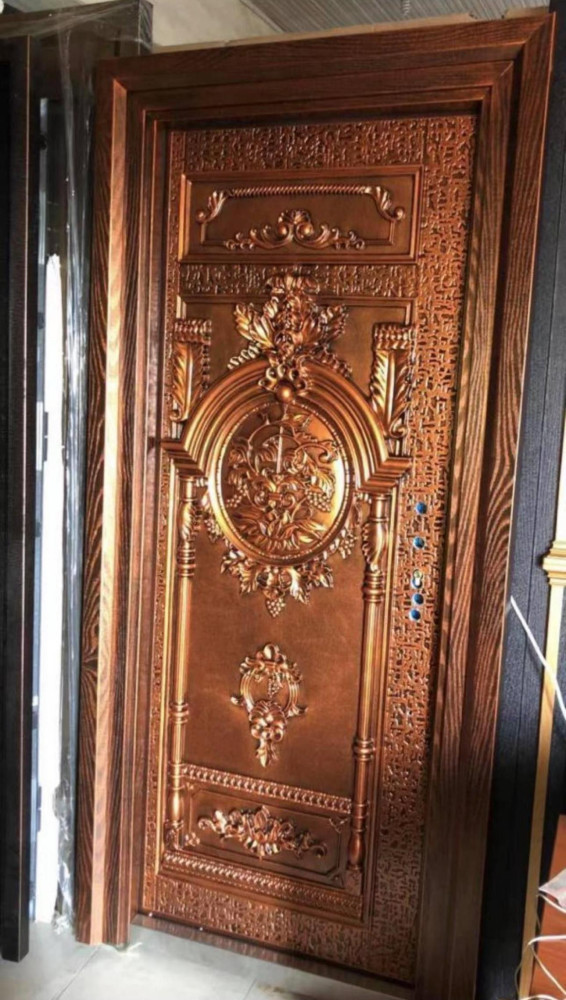 Copper Door with Ark and Pillar