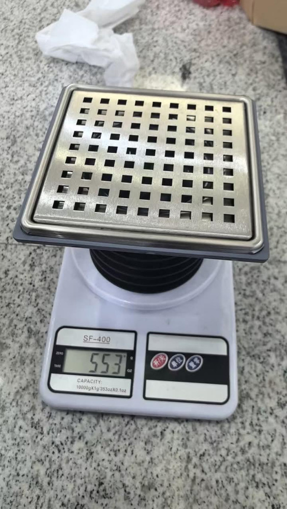 Stainless steel square shower floor drain 