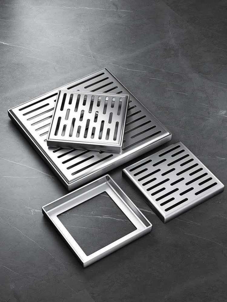Brushed Stainless Steel Square shower drain