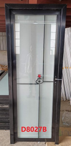 Aluminum-framed tempered glass door 