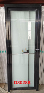 Full glass Aluminum toilet door