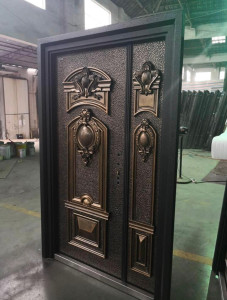 Copper cast security door