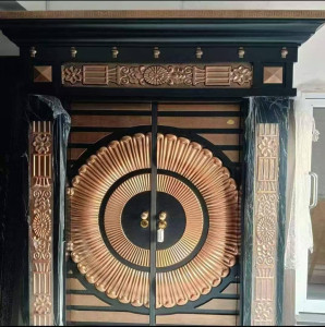 Cast aluminum Security Door with a steel frame